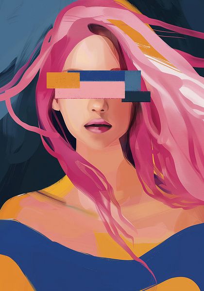 Träume in Rosa, Blau und Gelb von Bianca ter Riet