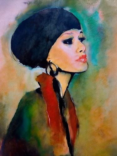 Modernes Porträt einer Frau