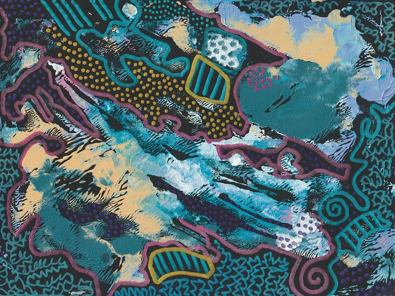 Ábstract Work &quot;A Midnight Walk &quot; von Francina