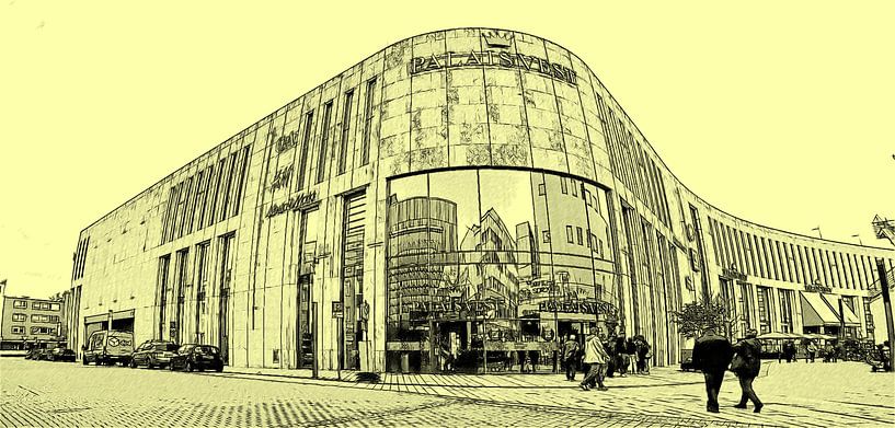 Graphique panoramique du Palais Vest par Edgar Schermaul