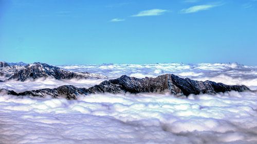 Die Zugspitze grüßt nach Österreich