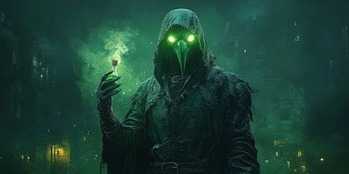 Médecin de la peste avec potion
