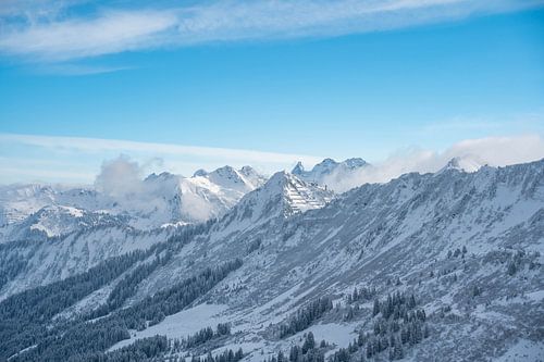 Walmedinger Horn en de Tretachspitze op de achtergrond