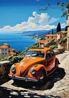 VW Käfer mit wunderschöner Aussicht