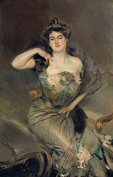 Portret van Madame Arnold Seligmann, Giovanni Boldini