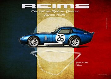 Reims Vintage Shelby Daytona Coupe landscape format by Theodor Decker