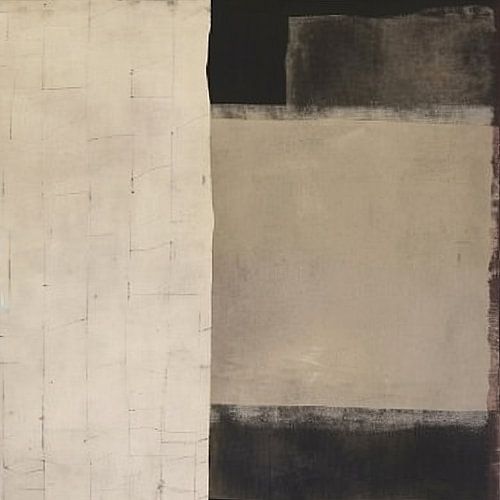 Modern abstract in aardetinten van Studio Allee