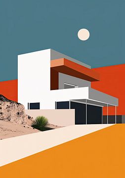 Bauhaus Poster Kunstdruk Ontwerp Architectuur van Niklas Maximilian