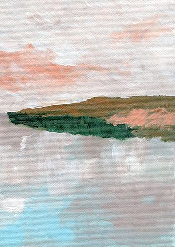 Abstract uitzicht op zee