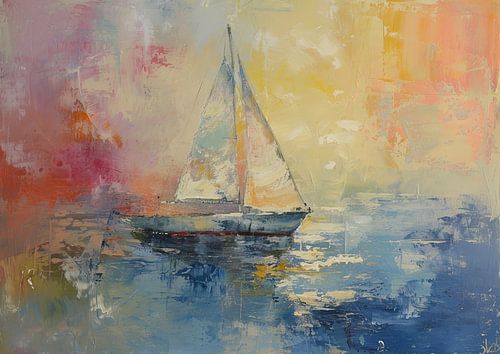 Sailboat Abstract | Azure Sails Drift