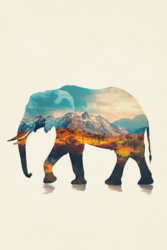Nature in the elephant by Poster Art Shop