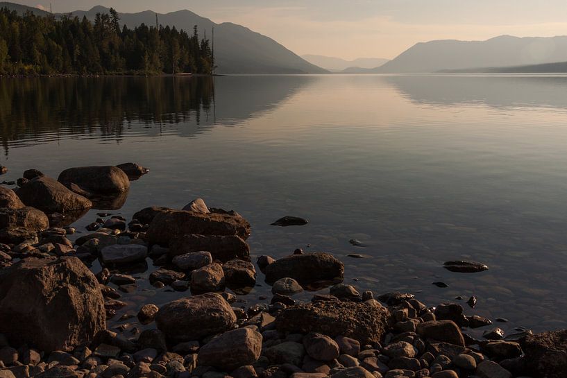 Sunset Lake McDonald by Stefan Verheij