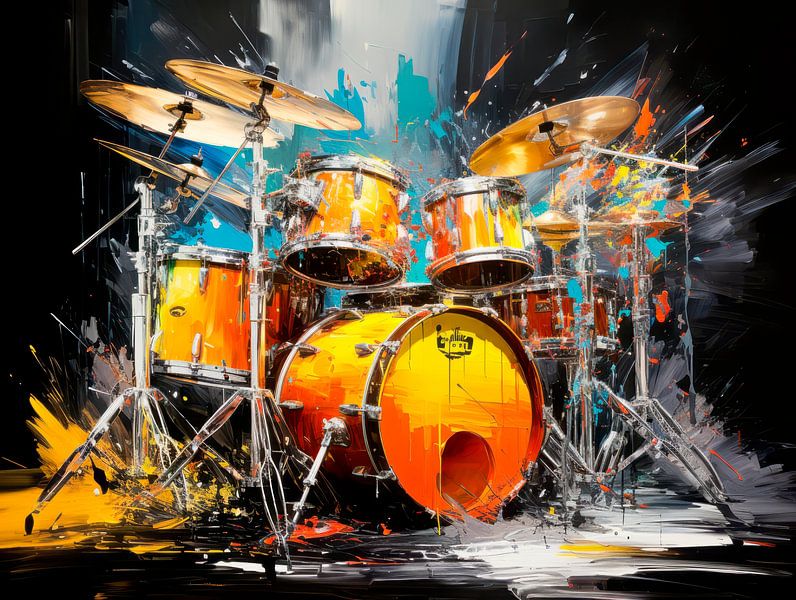 MUSIQUE ART Batterie par Melanie Viola