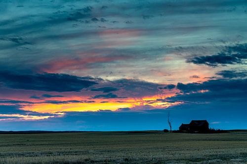 Abandoned farm in the Praerie in Canada