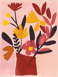 Bouquet floral inspiré de Matisse sur Mosaic Dialogue