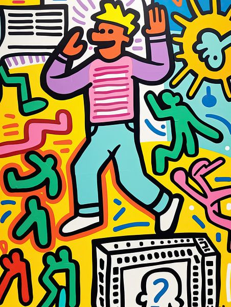 Painting Pop-Art Dance by ARTEO Paintings