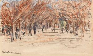 MAX LIEBERMANN, Promenade in Cannes, ca. 1907