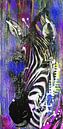 Zebra Liebe von Kathleen Artist Fine Art Miniaturansicht