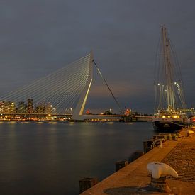 Rotterdam Erasmus Bridge Kop van Zuid by Han Kedde