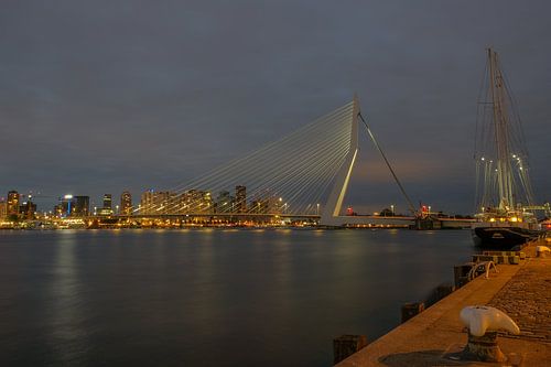 Rotterdam Erasmus Bridge Kop van Zuid by Han Kedde