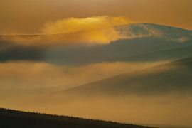 Sunrise in the Crete Senesi, Province of Siena, Tuscany