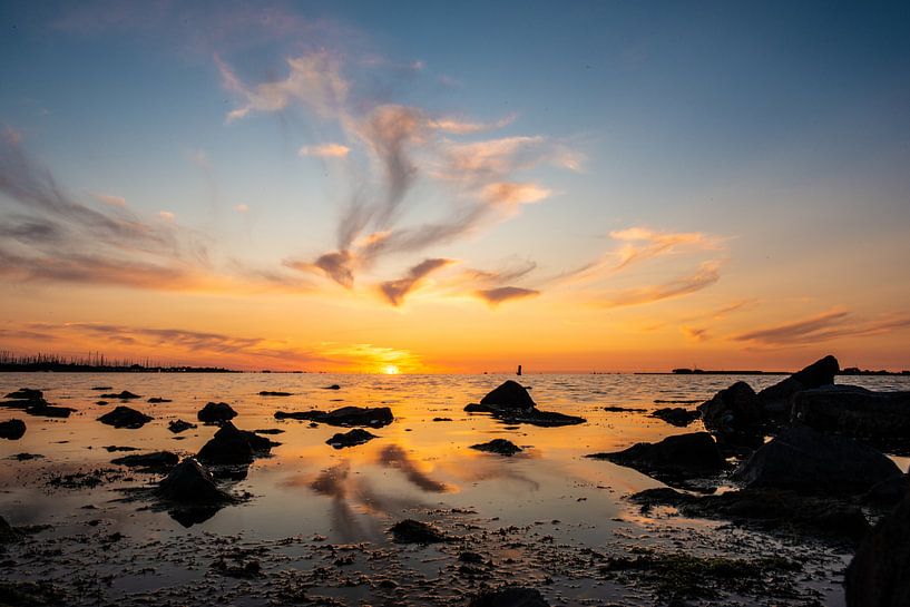Sunset on the Westerschelde by Brian Morgan