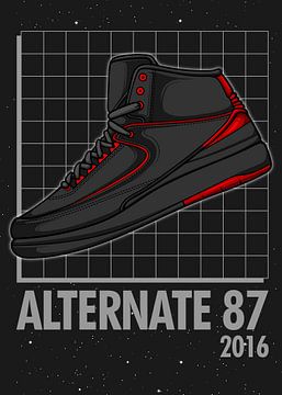 Air Jordan 2 Retro Alternate 87 Sneaker van Adam Khabibi