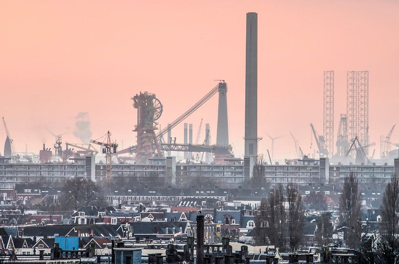 Merkwürdige Maschinen am westlichen Horizont von Frans Blok