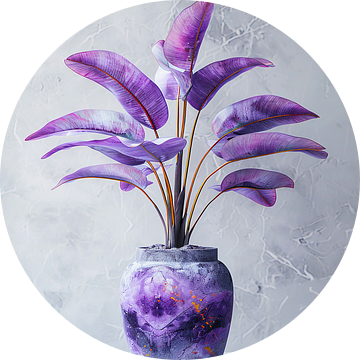 De paarse plant van haroulita