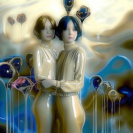 Schwestern in einer flüssigen Welt von Ton Kuijpers