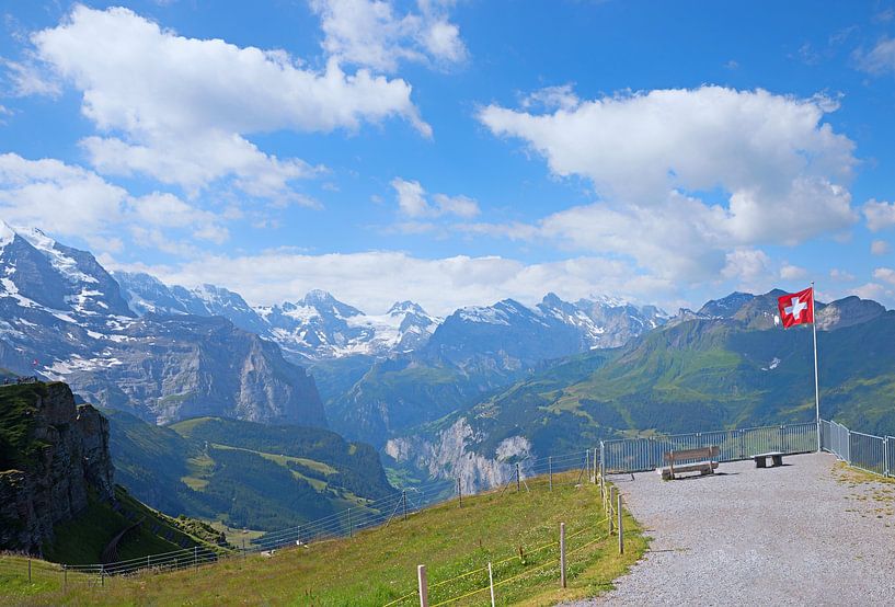 viewpoint  at Mannlichen summit, switzerland by SusaZoom