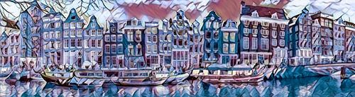 Amsterdam, grachtengordel in de winter