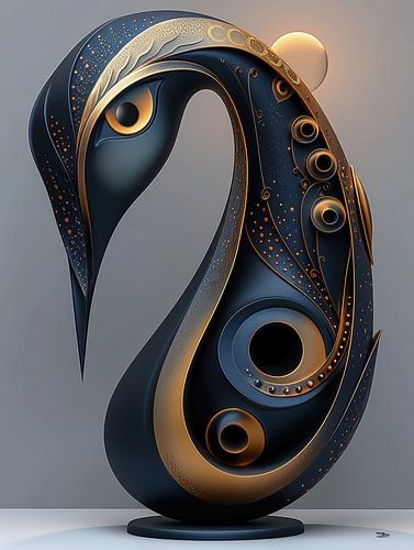 sculptuur uit dier en mens