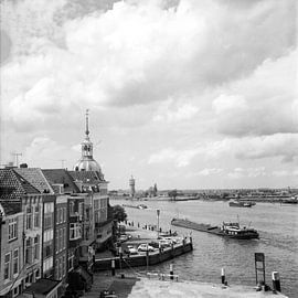 Dordrecht Groothoofd hotel "Bellevue" from the Merwedekade by Dordrecht van Vroeger