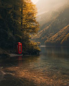 Telefonzelle am See
