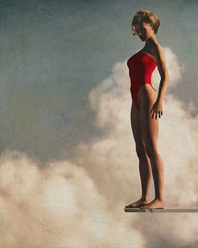 Die Frau, die stark in den Wolken schwebt von Jan Keteleer