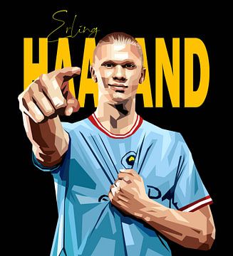 Erling Haaland by Wpap Malang