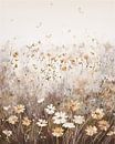 Herfstsfeer! Schilderij met wilde bloemen in het gras van Studio Pieternel thumbnail