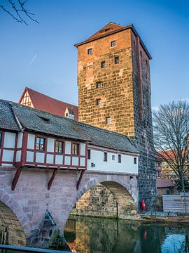 Nürnberg - Henkerbrücke und Wasserturm von t.ART