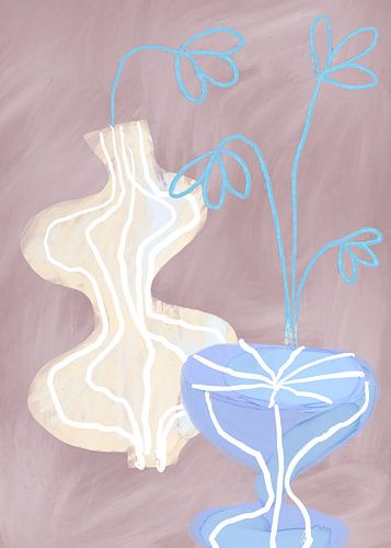 Bohemian Illustration modernes Stillleben