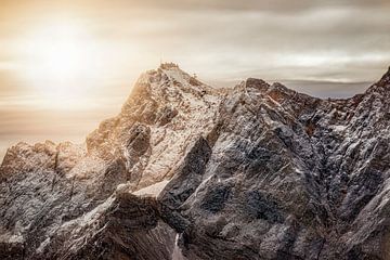 gloeiende Zugspitze van Thomas Heitz