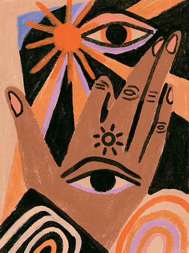 Mano Mística – Main mystique aux yeux