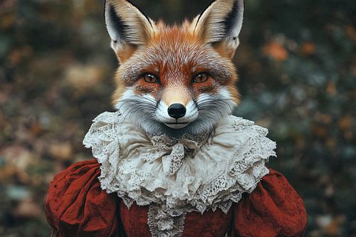 Renard de style victorien