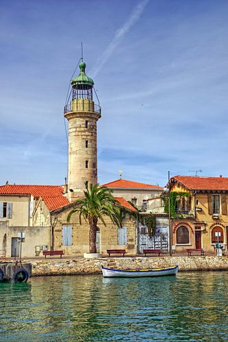 Lighthouse in the harbor of Le-Grau-du-Roi