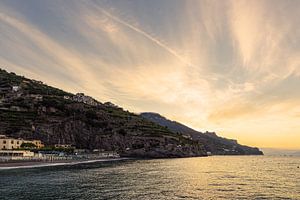 Morgens in Minori an der Amalfiküste in Italien