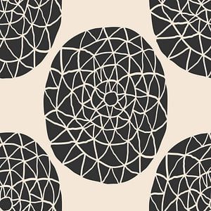 Organische und geometrische Formen, Retro-Stil