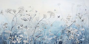 Bloemen blauw van Bert Nijholt