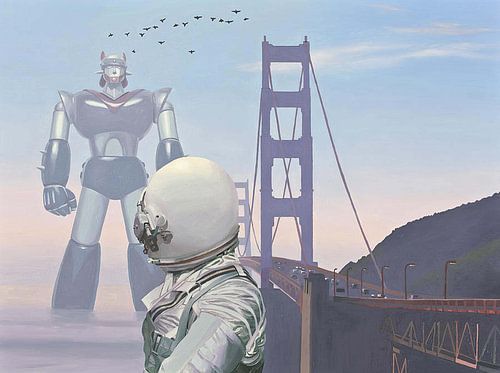 Een zeer grote robot
