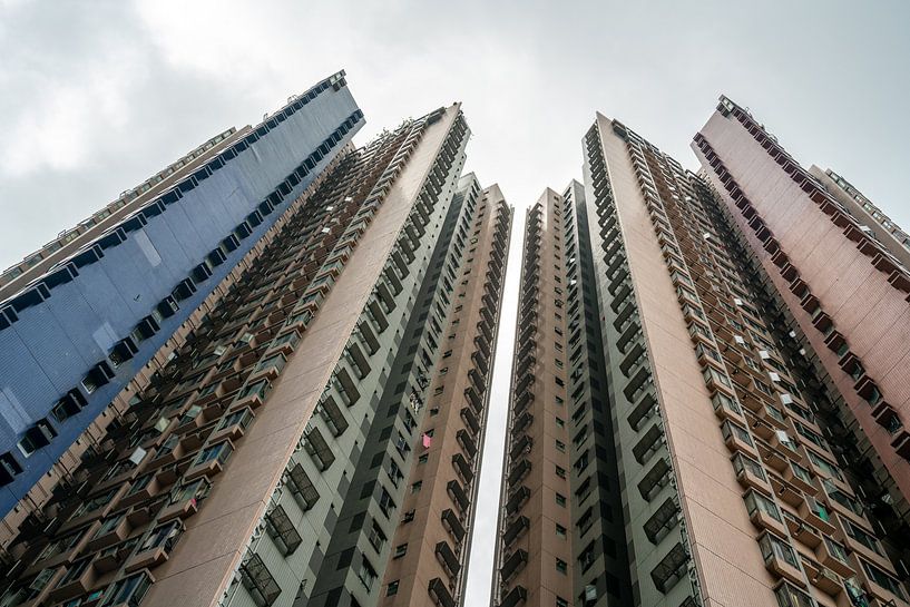 Apartment block with air in Hong Kong by Mickéle Godderis
