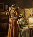 Bezoek aan de studio, Alfred Stevens van Meesterlijcke Meesters thumbnail